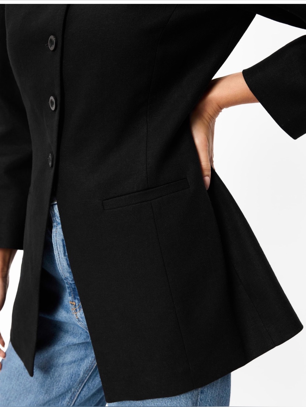 FITTED LONG FULLY LINED BLAZER NWT